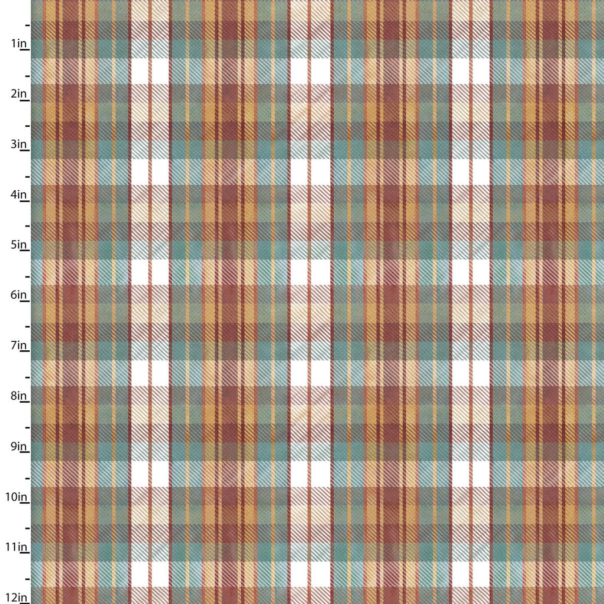 Pumpkin Please Harvest Plaid Cotton Fabric