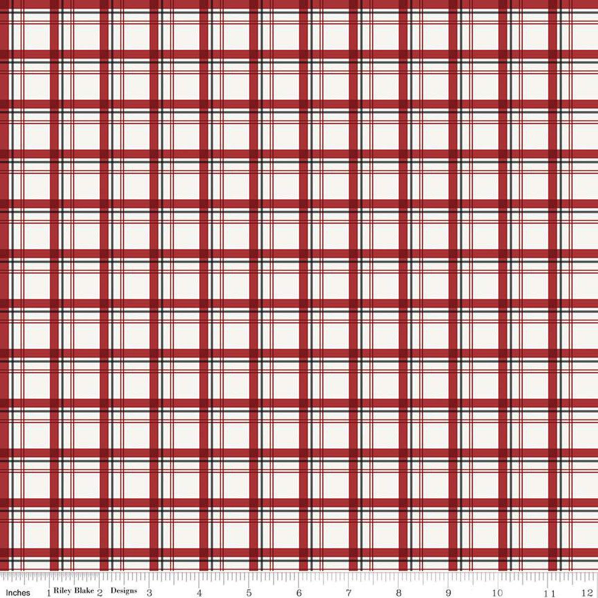 Woodsman Plaid Cream Cotton Fabric
