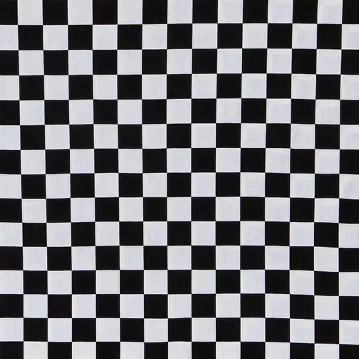 Black & White Check Cotton Calico Fabric - 1 yard