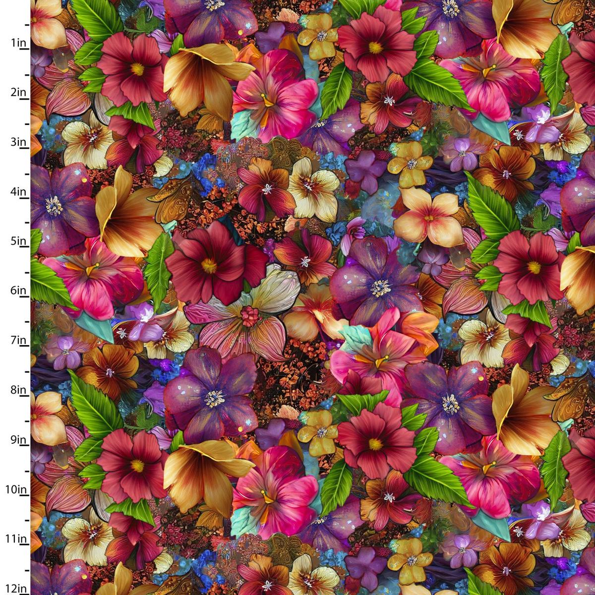Drinkers of the Wind Bountiful Beauty Multi Cotton Fabric - 1 yard
