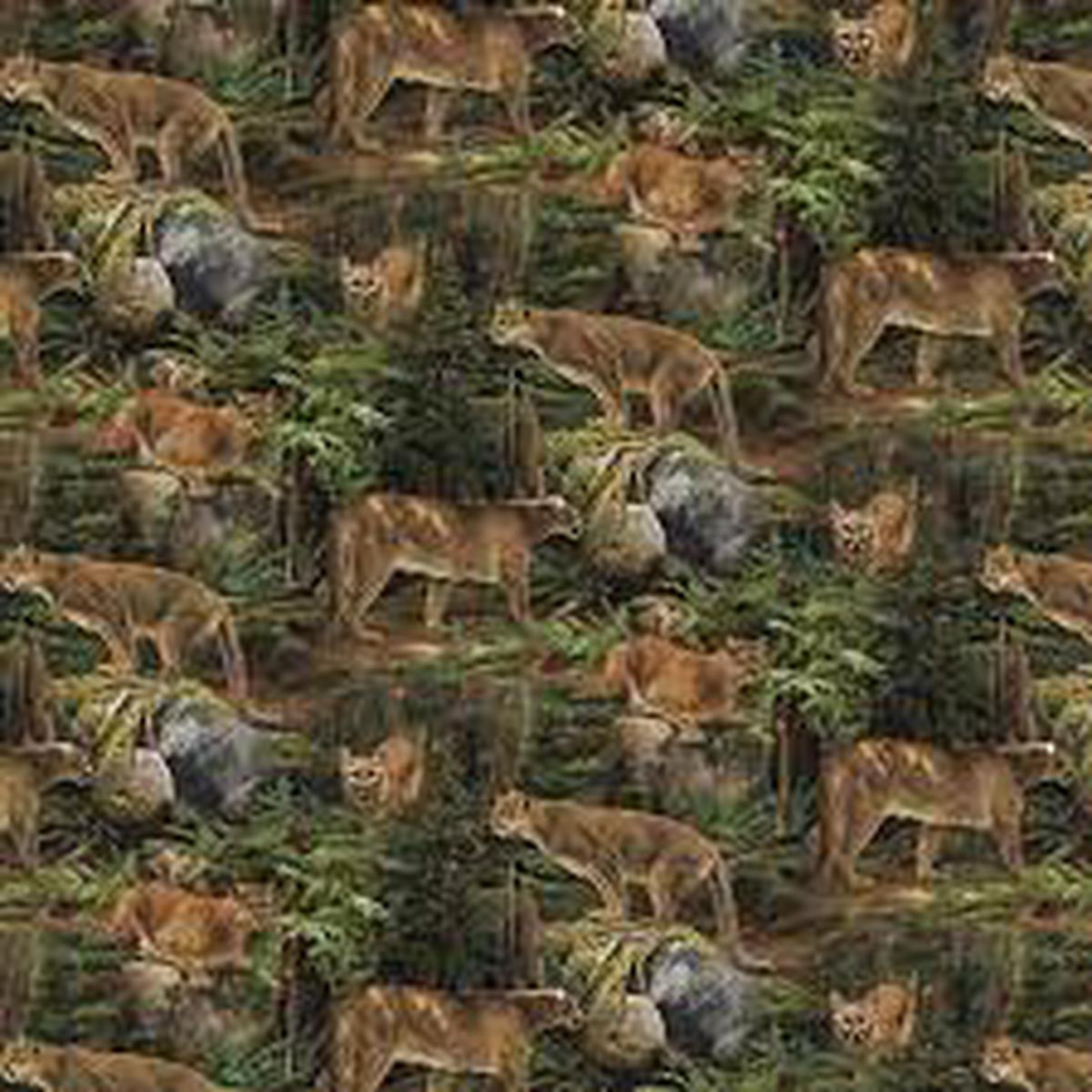 Forest Prowler Courage Cotton Fabric