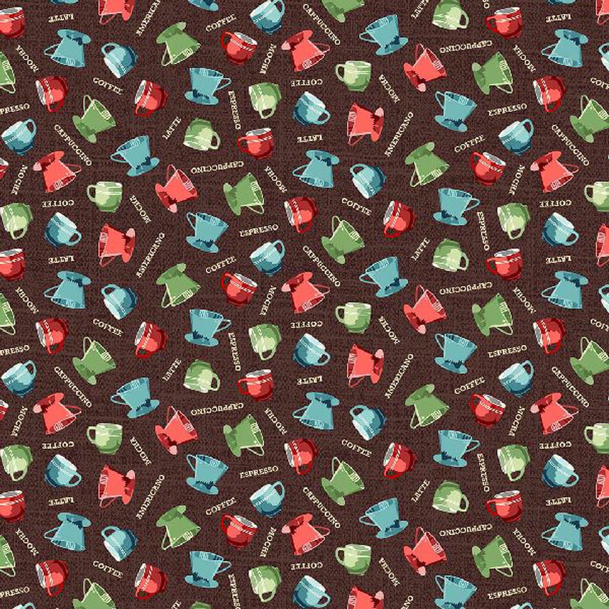 Know Your Coffee Cotton Fabric