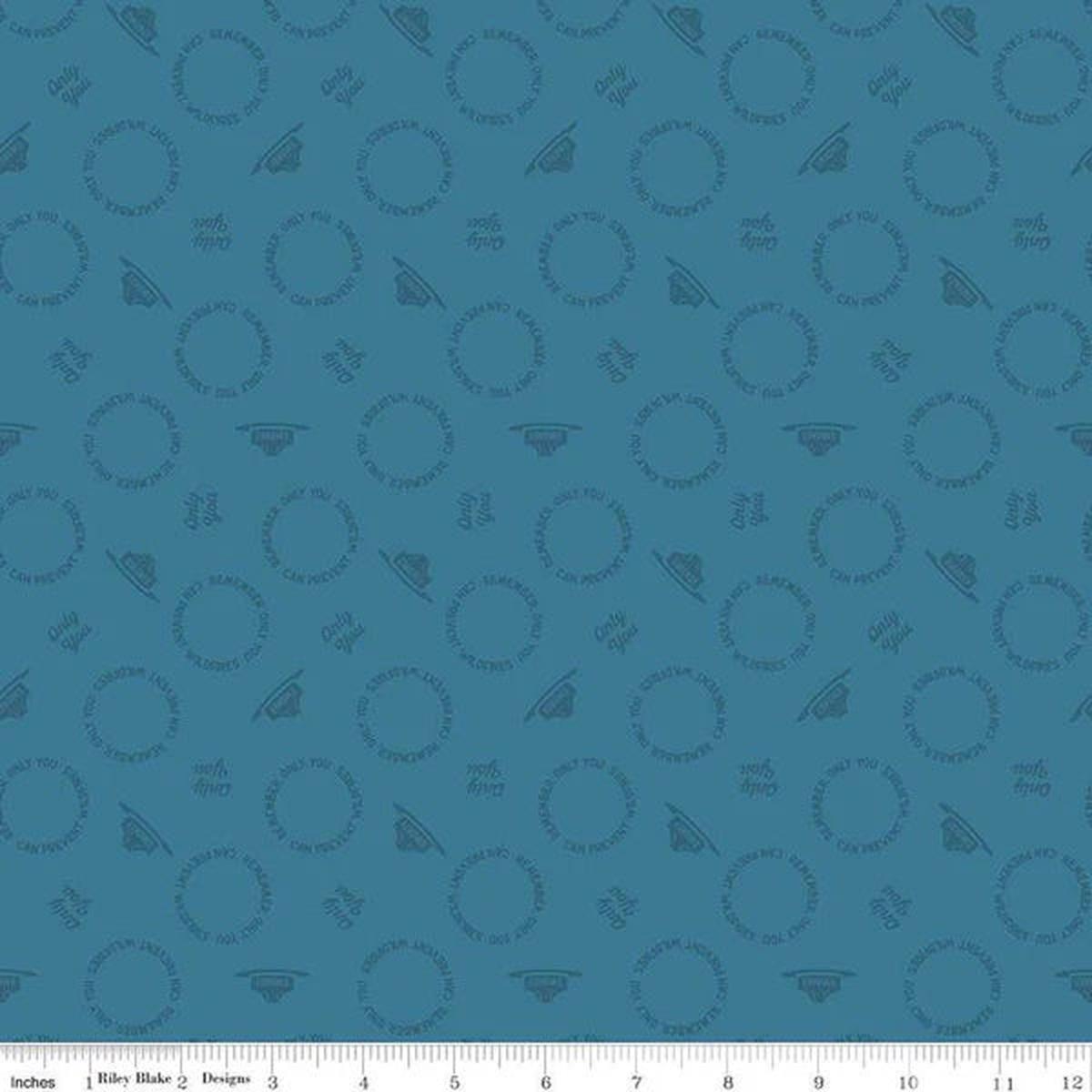 Only You Smokey Bear Text Toss Cotton Fabric - 1 Yard