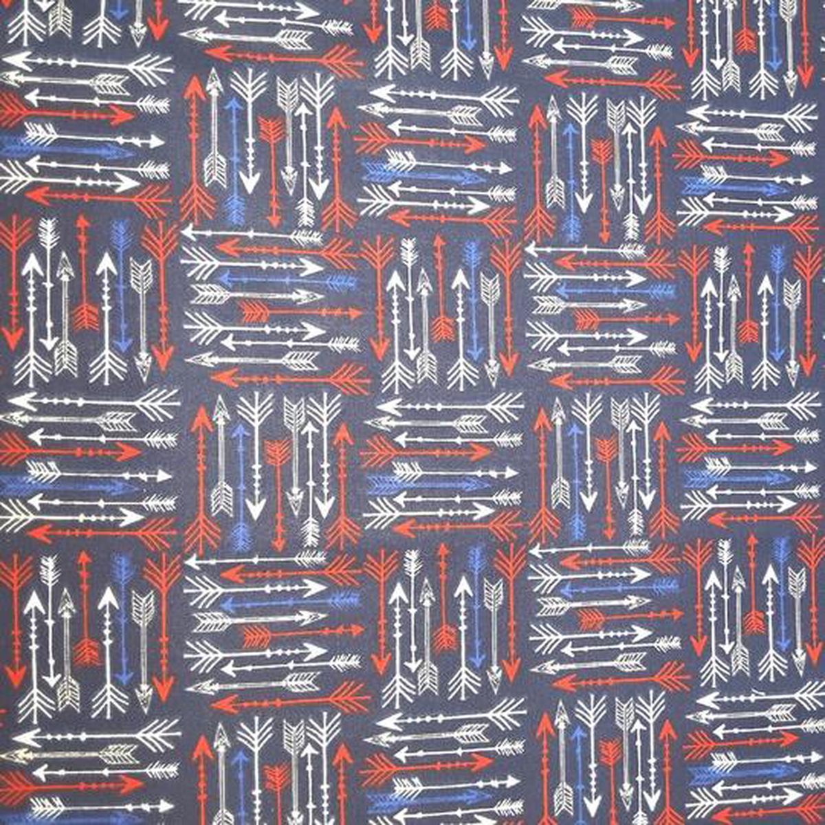 Patriotic Arrows Cotton Fabric - 1 yard