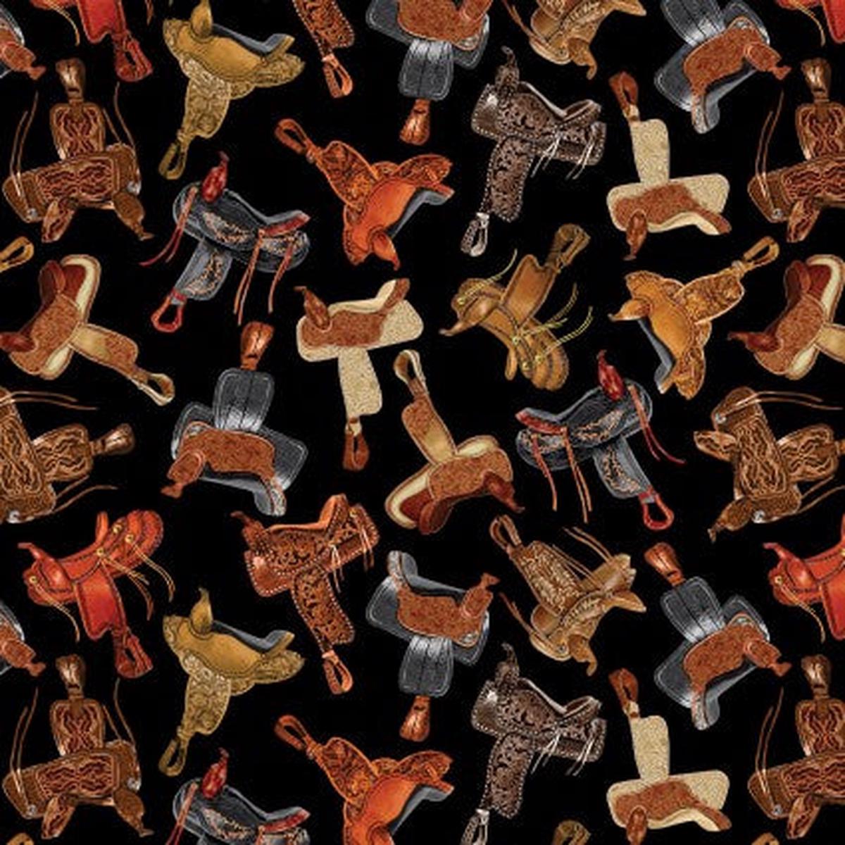 Yellowstone In The Saddle Cotton Fabric - 1 yard