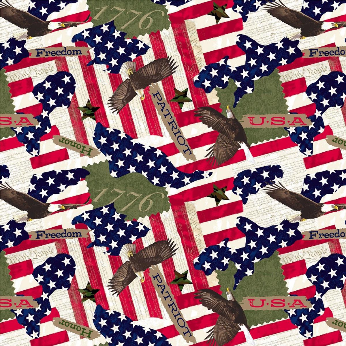 All American People United Cotton Fabric - 1 yard