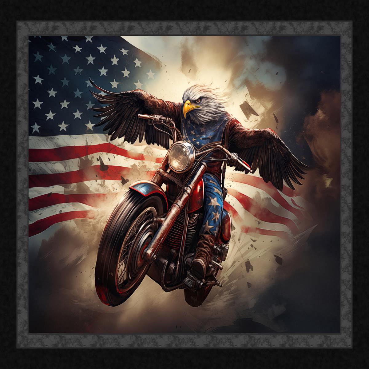 Freedom Rider Panel Cotton Fabric - 1 yard