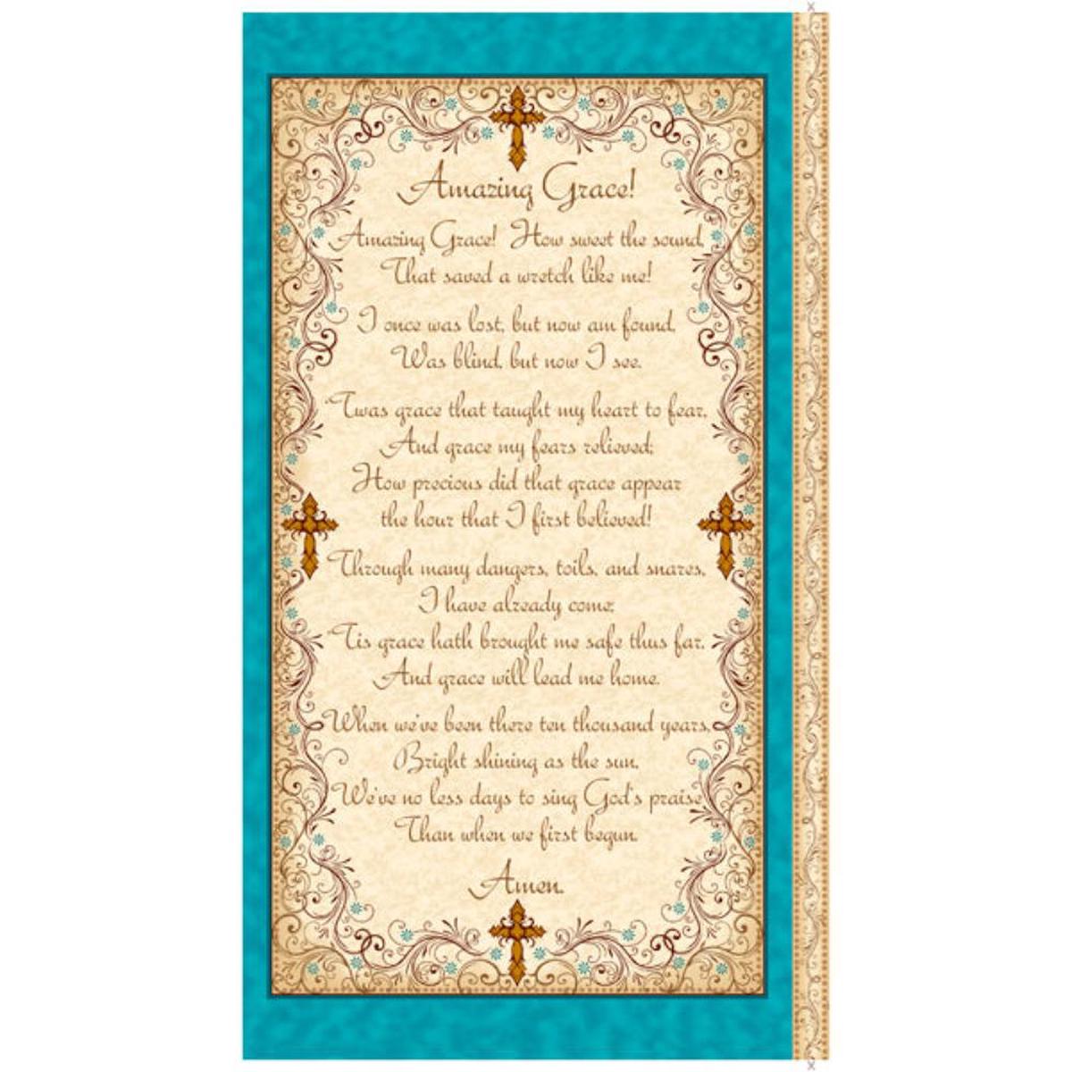 Amazing Grace Cotton Panel 24