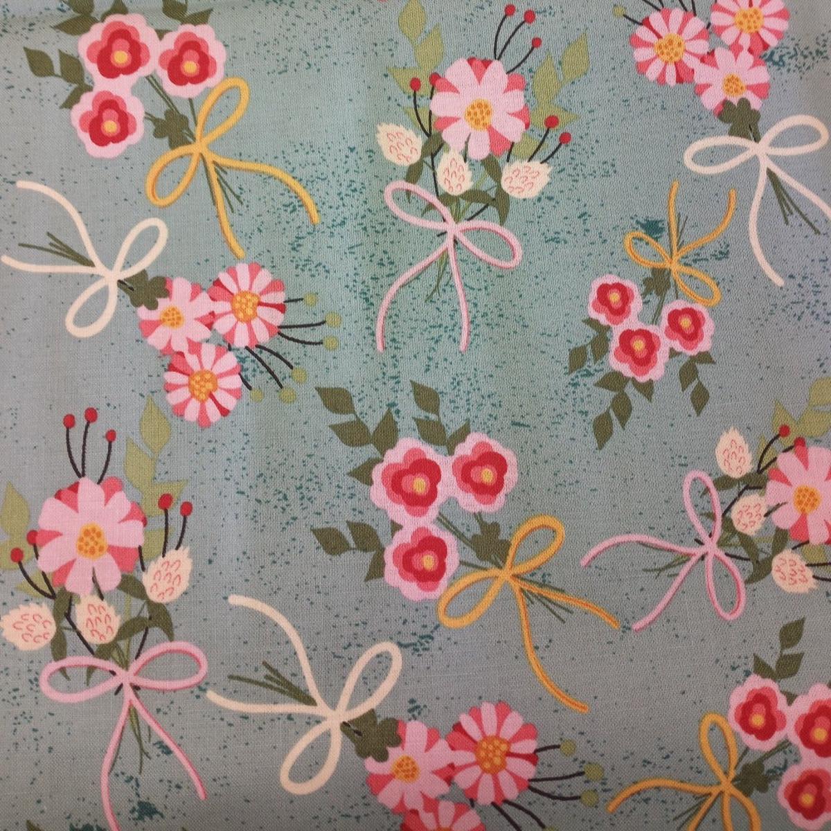 Flowers Bouquet Cotton Fabric