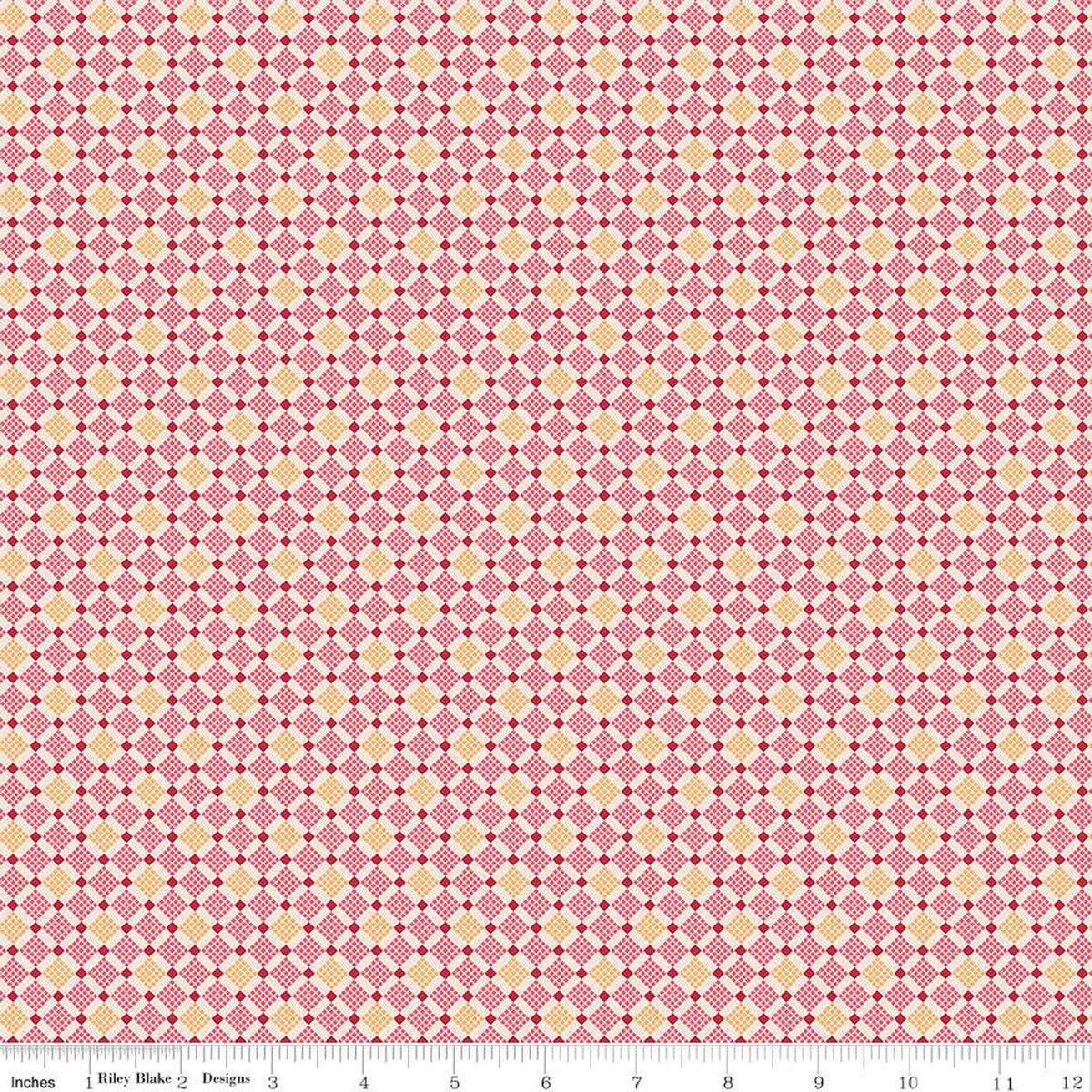 Piece & Plenty Plaid Berry Cotton Fabric