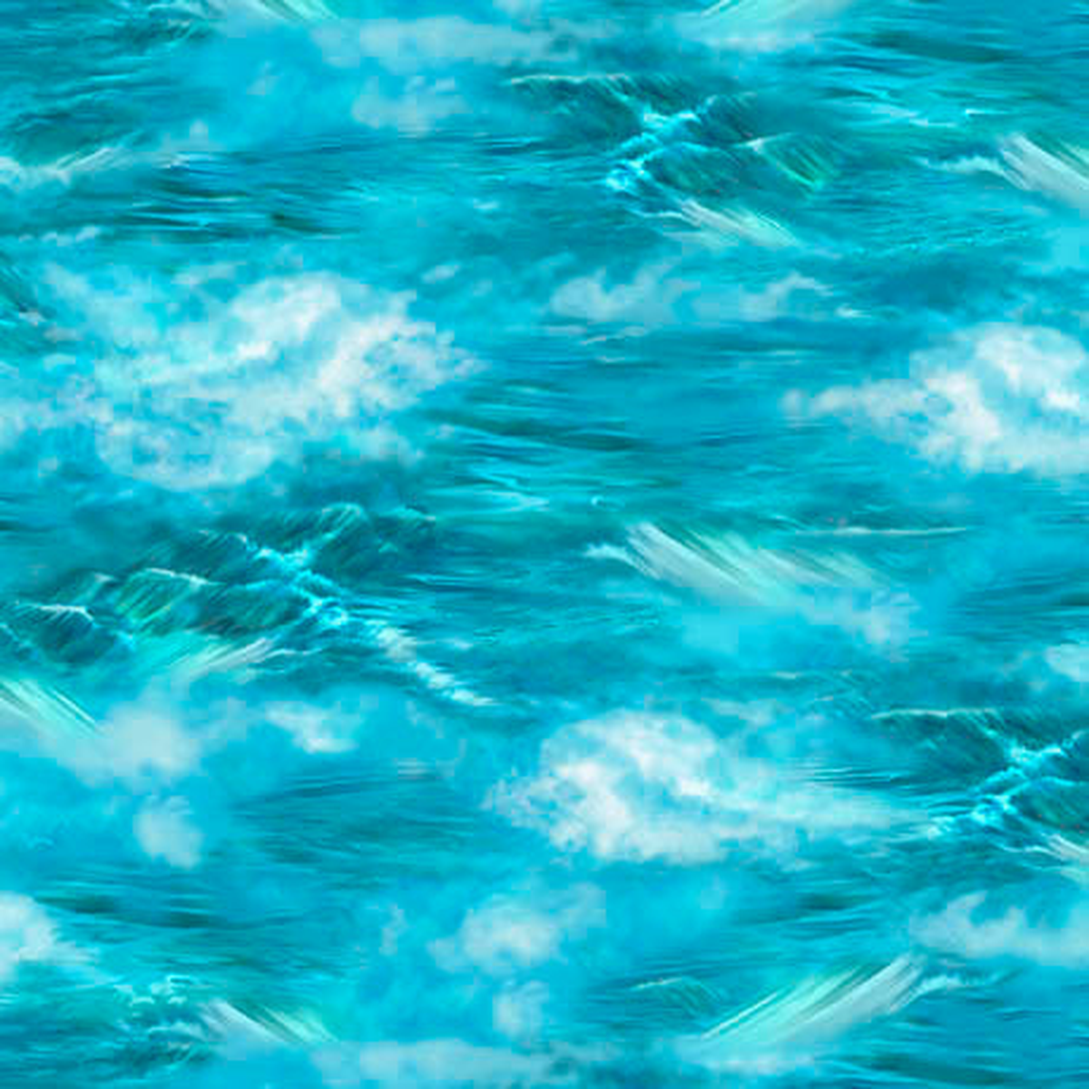 Brookside Lodge Clouds 038 Water Texture Blue Eva Nikolskaya Quilting Treasures Cotton Fabric