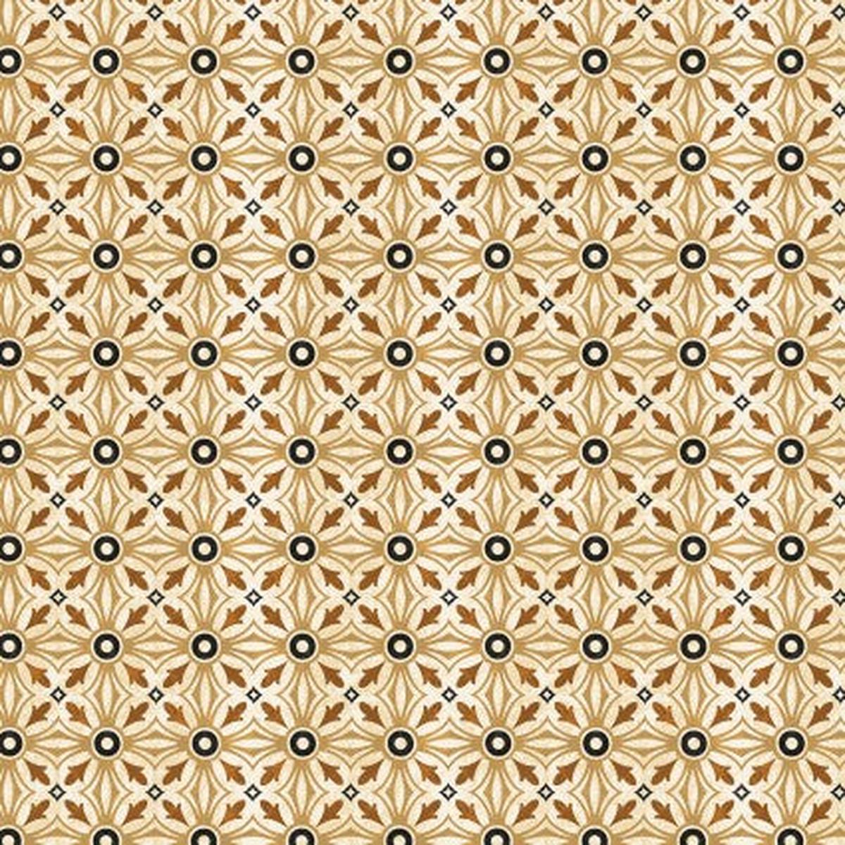 For The Love Of Coffee Coffee Medallion Cotton Fabric - 1 Yard