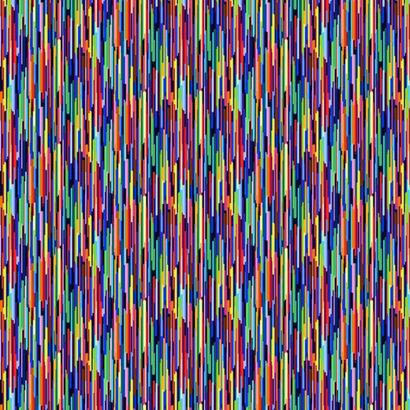 Fractal Forest Vertical Downpour Stripes Multi Art Loft Studio E Cotton Fabric SE-7285-77