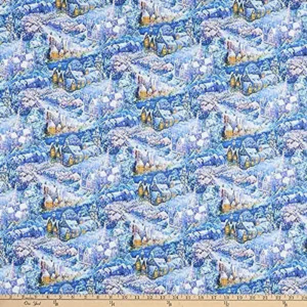 Polar Journey Village Cotton Fabric