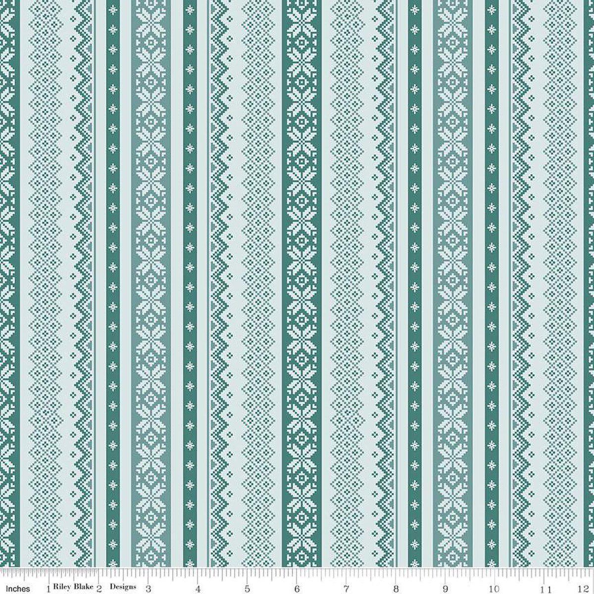 Ski Hill Sweater Powder Cotton Fabric