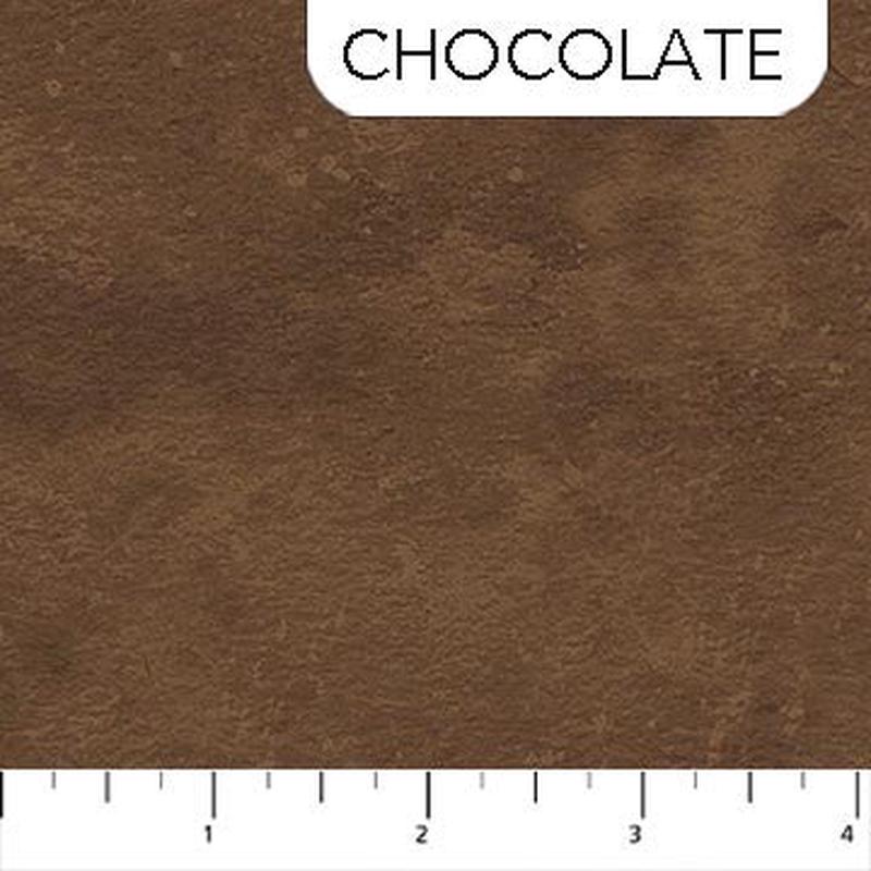 Toscana Chocolate Brown Tonal Marbled Deborah Edwards Northcott Cotton Fabric NC-9020-36
