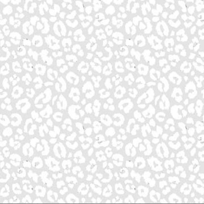 White Hot Leopard Spots White Michael Miller Cotton Fabric MM-CX10422-WHIT-D 1