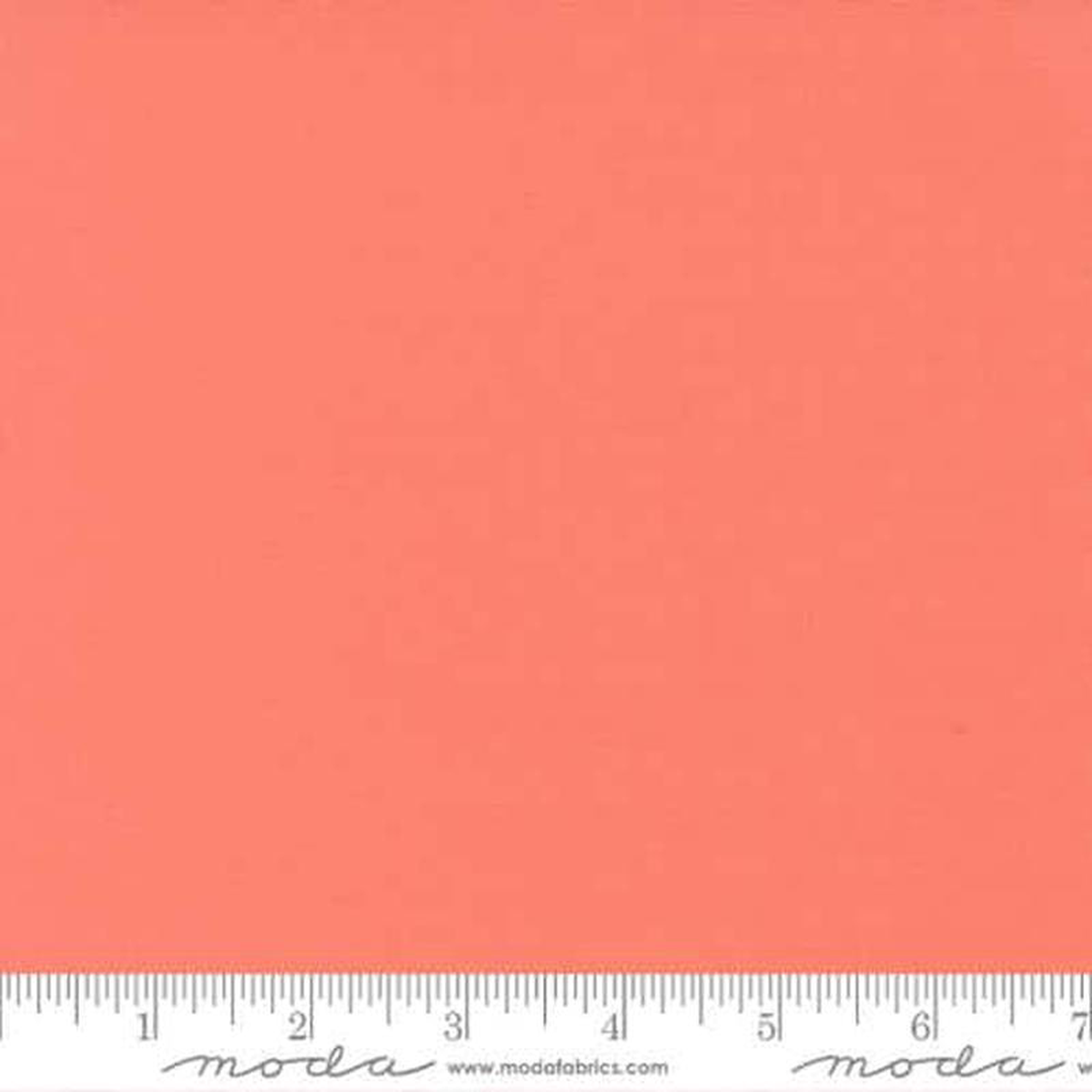 Bella Solid Coral Moda Cotton Fabric MD 9900 147