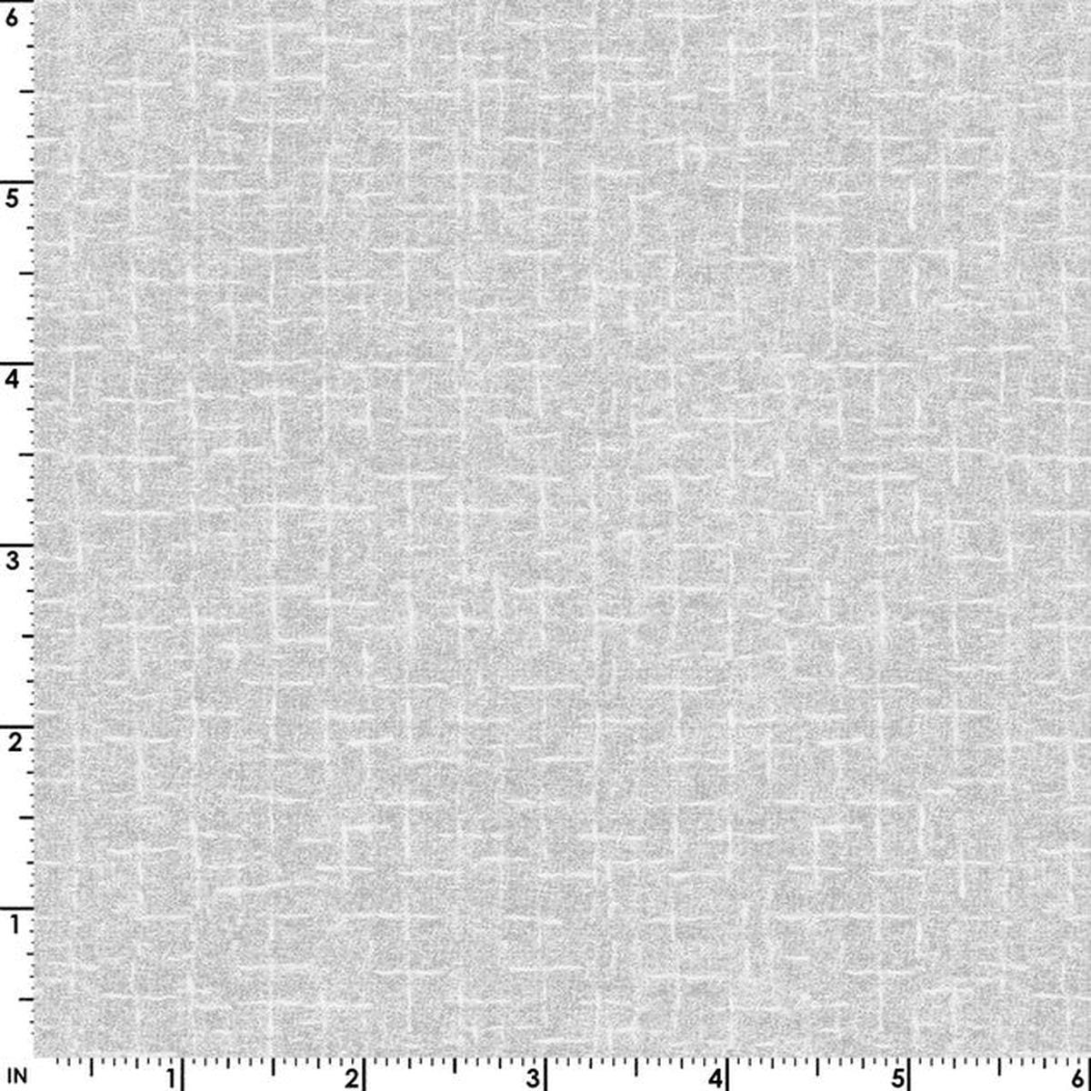 Woolies Flannel Little Lambies Crosshatch Texture Light Grey Bonnie Sullivan Maywood Cotton FLANNEL Fabric 1/2