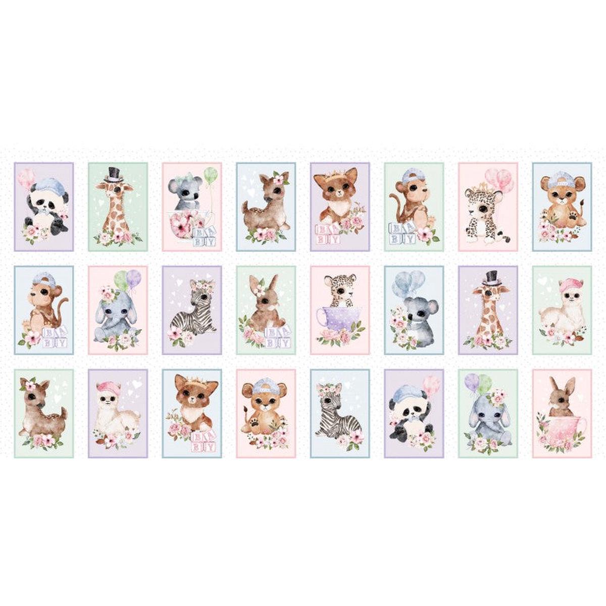 Animal Babies Animal Vignettes Panel 24