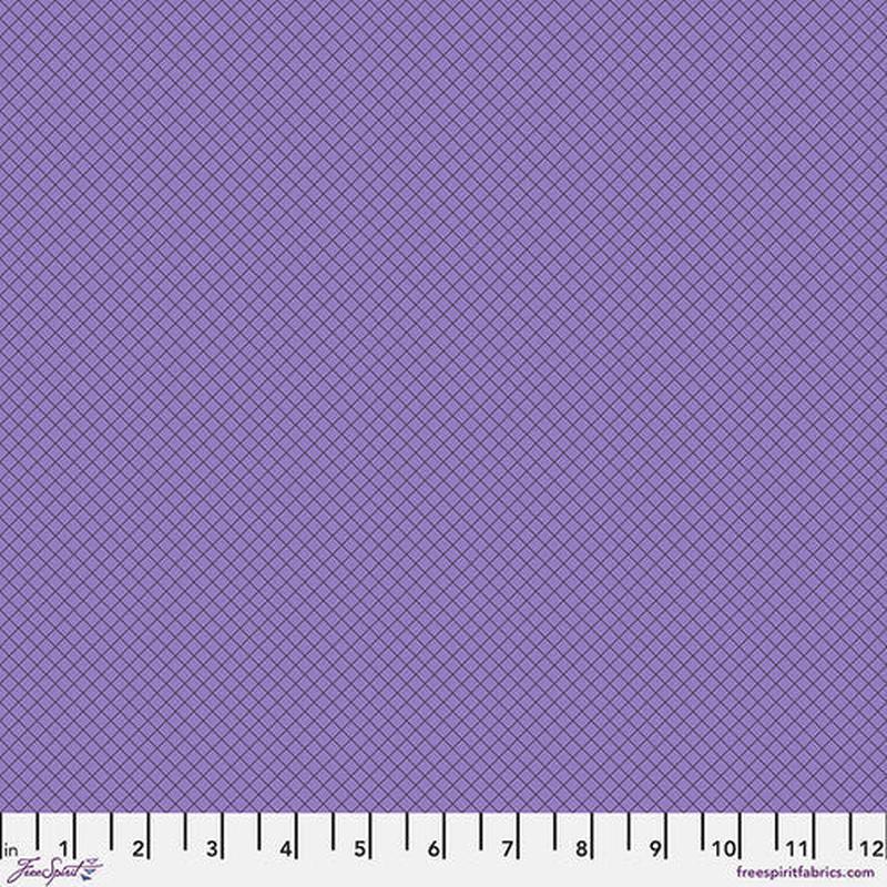 True Colors On the Grid Mysterious Purple Tula Pink Free Spirit Cotton Fabric FS-PWTP255.MYSTERIOUS