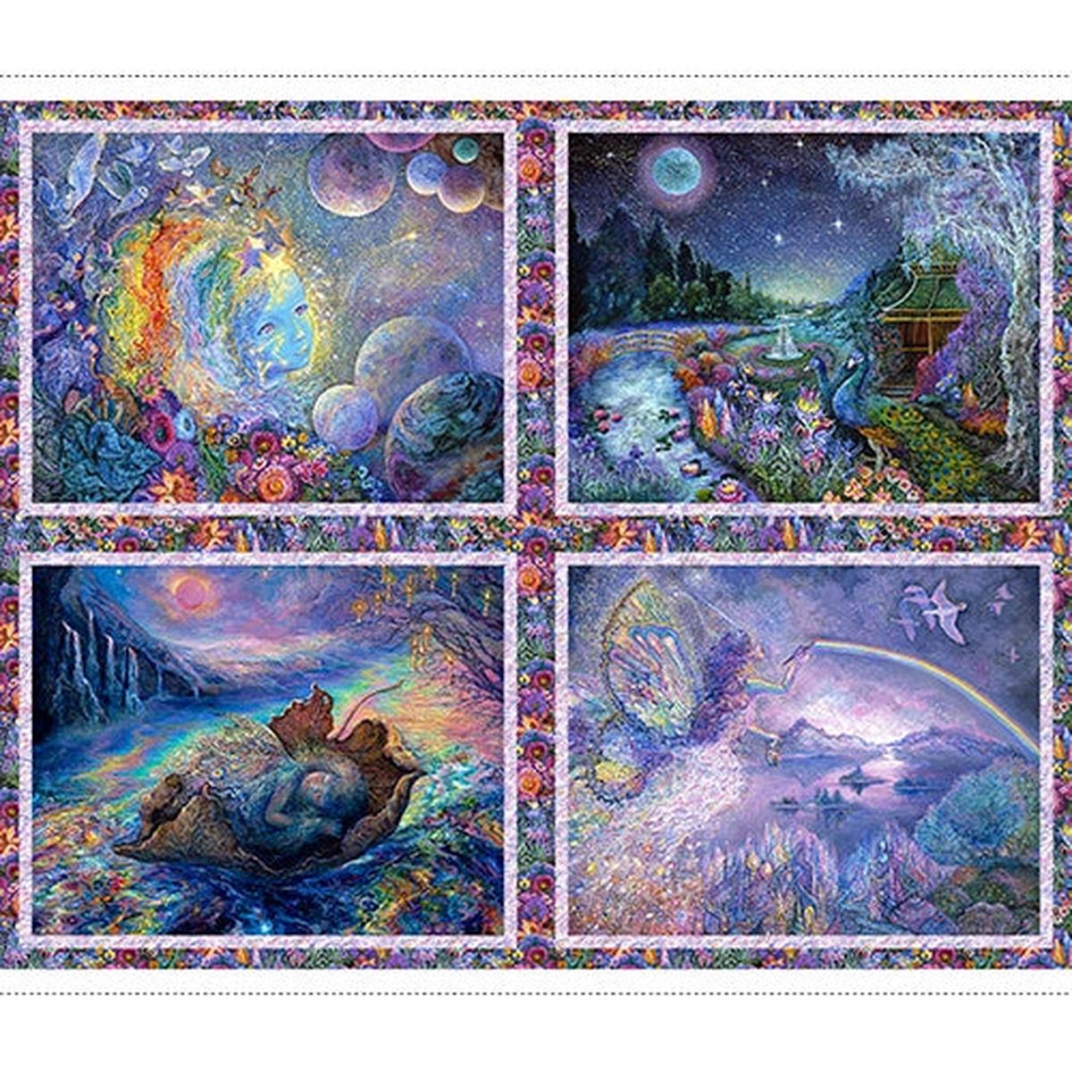 Astral Voyage Celestial Panel 36 Multi Josephine Wall 3 Wishes Cotton Fabric 3W-20189-Multi