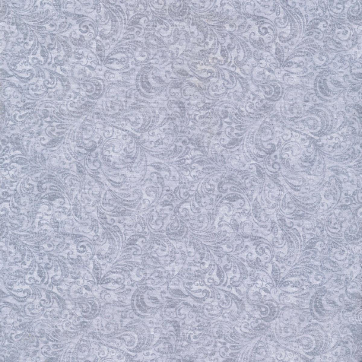 Belle Delicate Filigree Silver Timeless Treasures Cotton Fabric TT-Belle-C7800-Silver 1/2