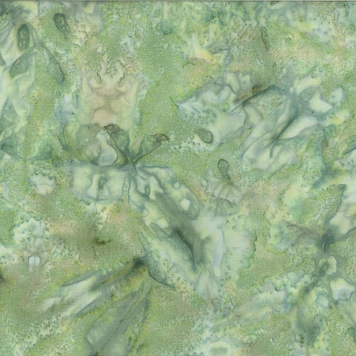 1895 Bali Watercolor Batiks Sprout Green Hoffman Fabrics Cotton Fabric HF-1895-227