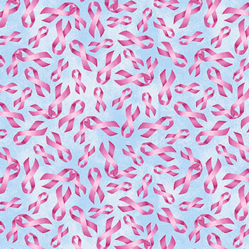 A Pink Celebration Ribbon Toss Light Blue Lilac Bee Designs Studio E Cotton Fabric SE-7311-11