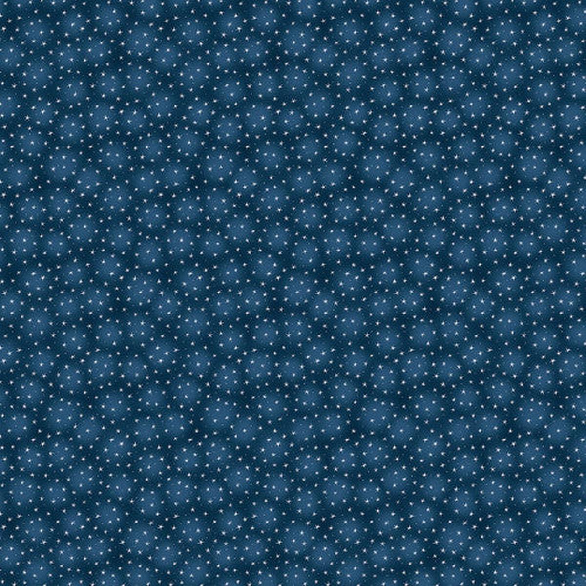 Starlet Small Stars Cobalt Blue Blank Quilting Cotton Fabric BQ-STARLET-6383-COBALT