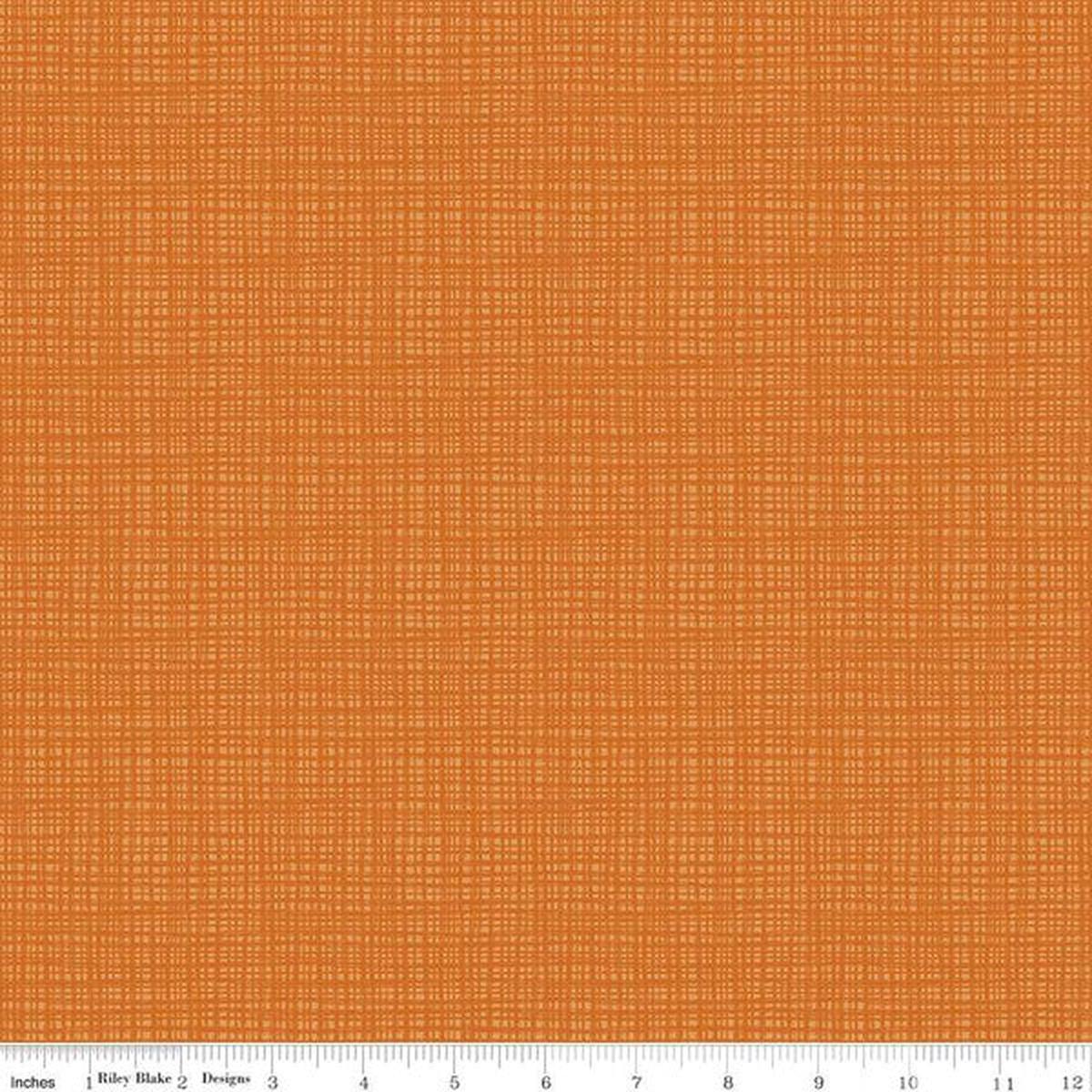 Texture Pumpkin Orange Sandy Gervais Riley Blake Designs Cotton Fabric RB-C610-Pumpkin 1/2