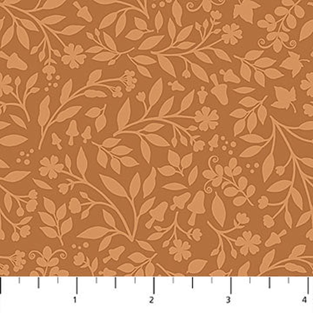 Woodland Babes Tone on Tone Rust Kathryn Christensen Northcott Cotton Fabric