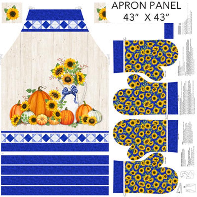 Autumn Gathering Apron Panel 36