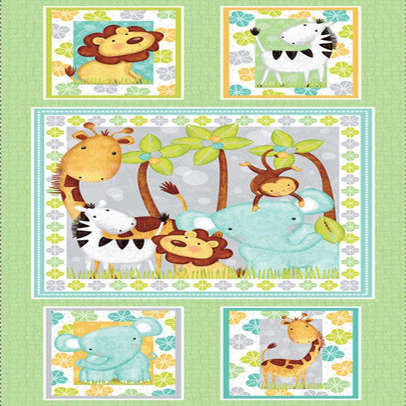 Sweet Safari Baby Animals Safari Panel 24
