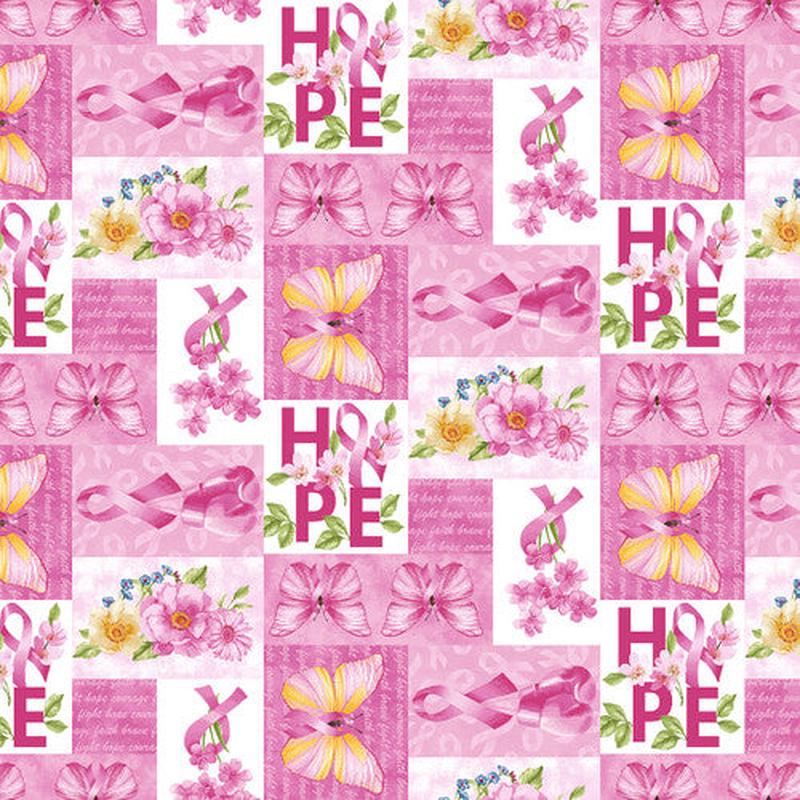 A Pink Celebration Patchwork Pink Lilac Bee Designs Studio E Cotton Fabric SE-7306-22 1