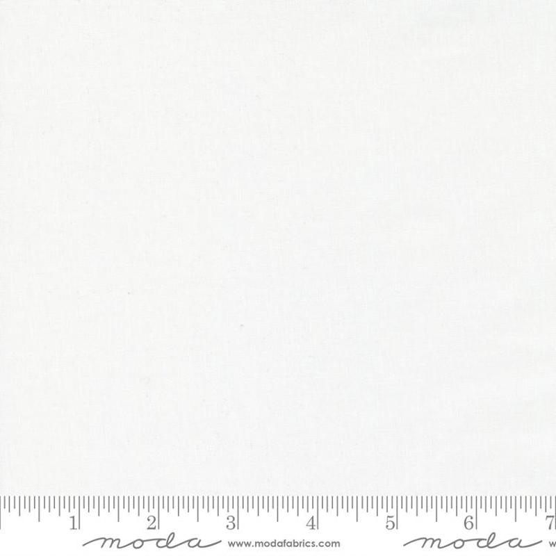 Bella Silky Solids White Bleached Moda Cotton Fabric MD-9900-98S 1/2