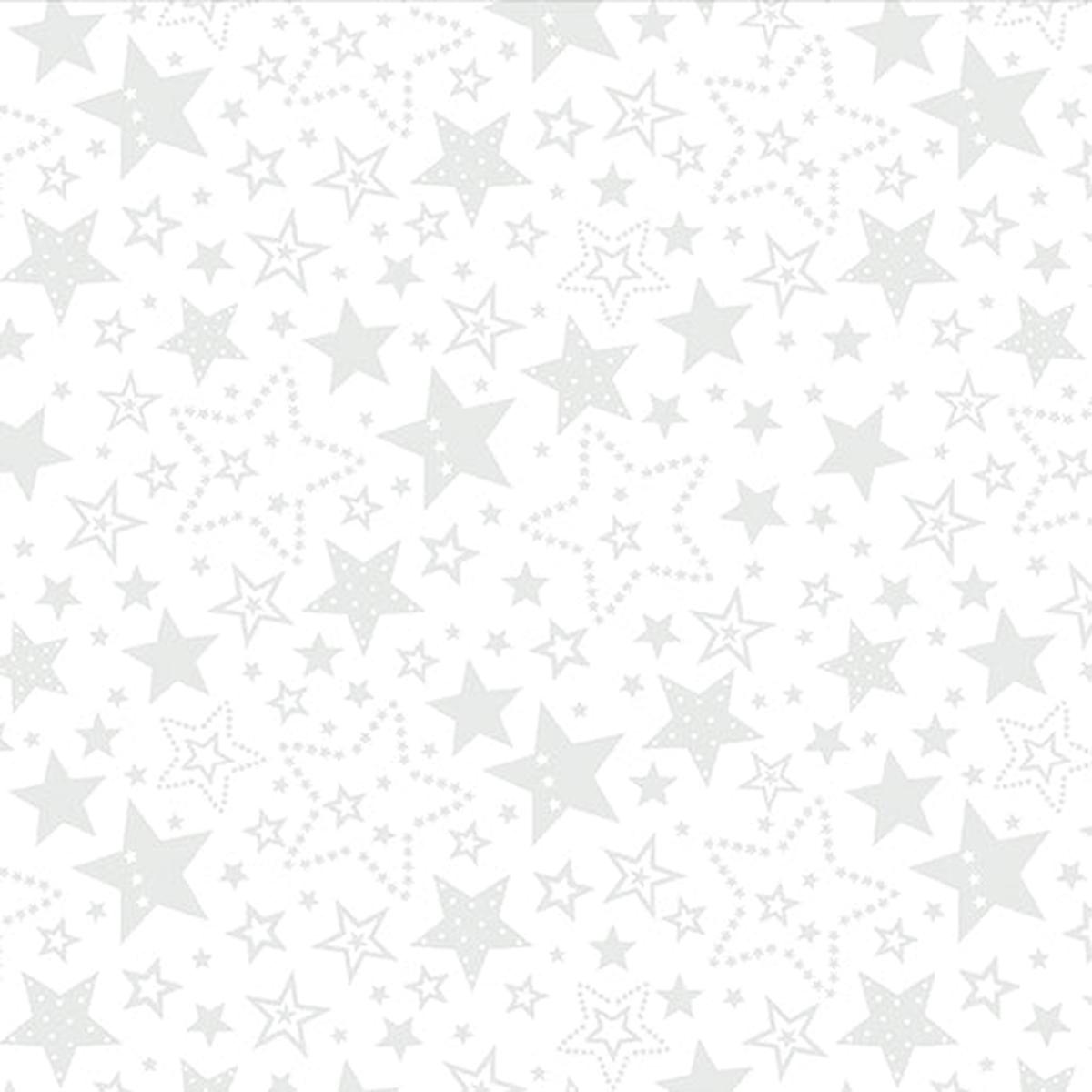 Star Spangled Whites Spectacular Stars White on White Blender Kanvas Studio Benartex Fabric BE-15362-09