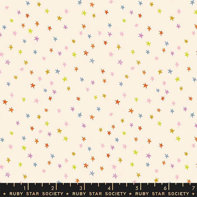 Starry Mini Stars Tossed Multi Alexia Abegg Ruby Star Society Moda Cotton Fabric MD-RS4110-20 1