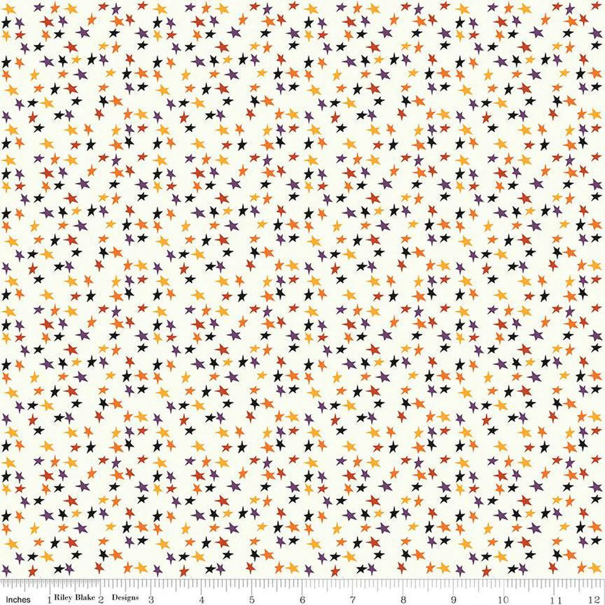 Beggar's Night Stars Cream Sandy Gervais Riley Blake Designs Cotton Fabric RB-C14504-CREAM