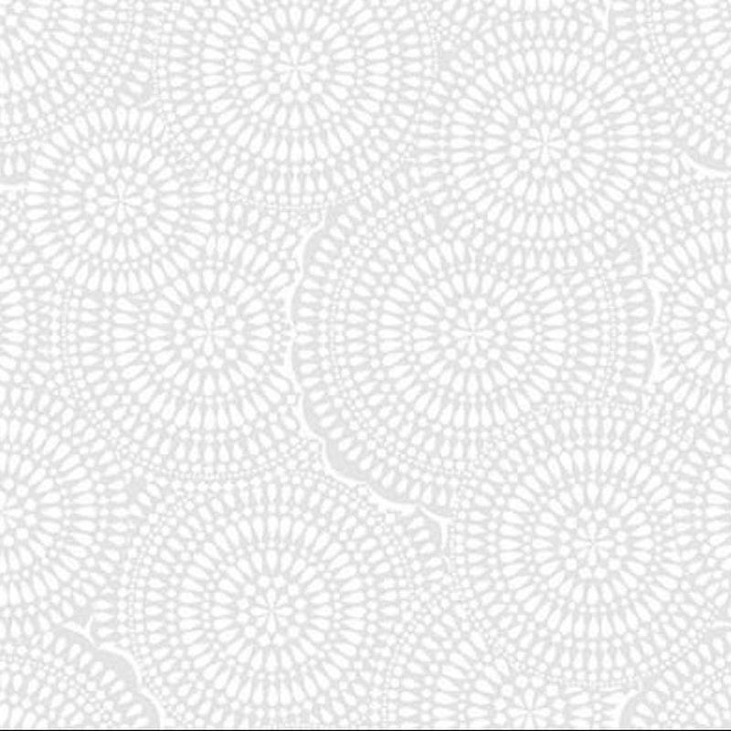 White Hot Dizzy Dots White Michael Miller Cotton Fabric MM-CX10406-WHIT-D 1/2