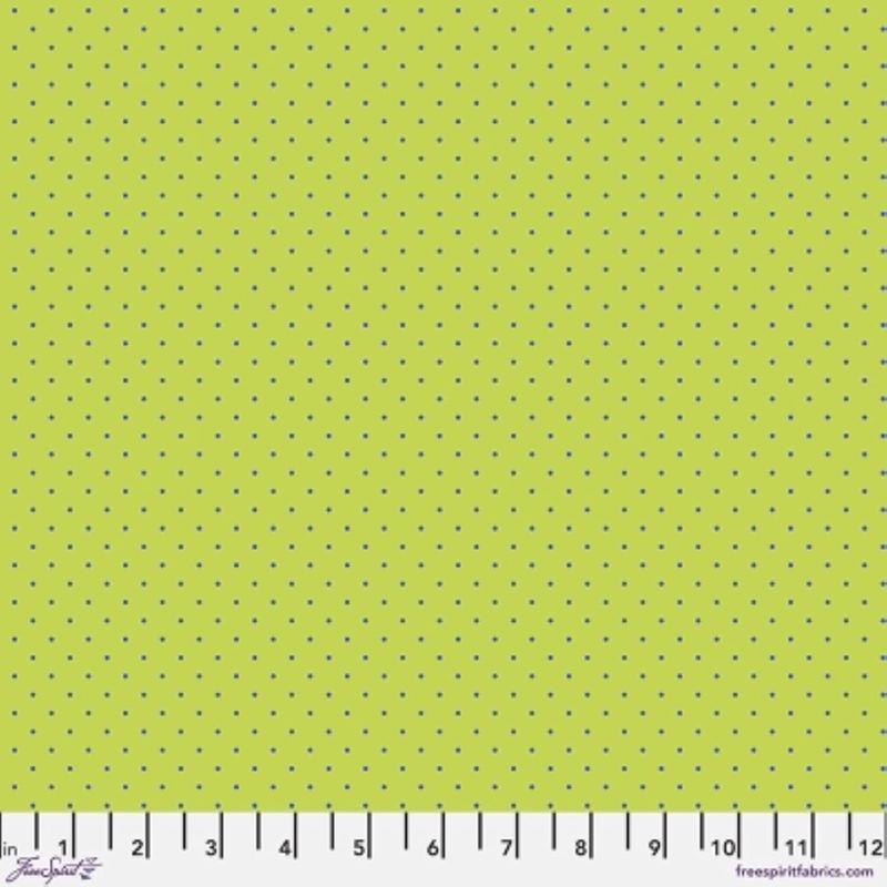 Tiny Dots Meadow green Tula Pink Free Spirit Cotton Fabric