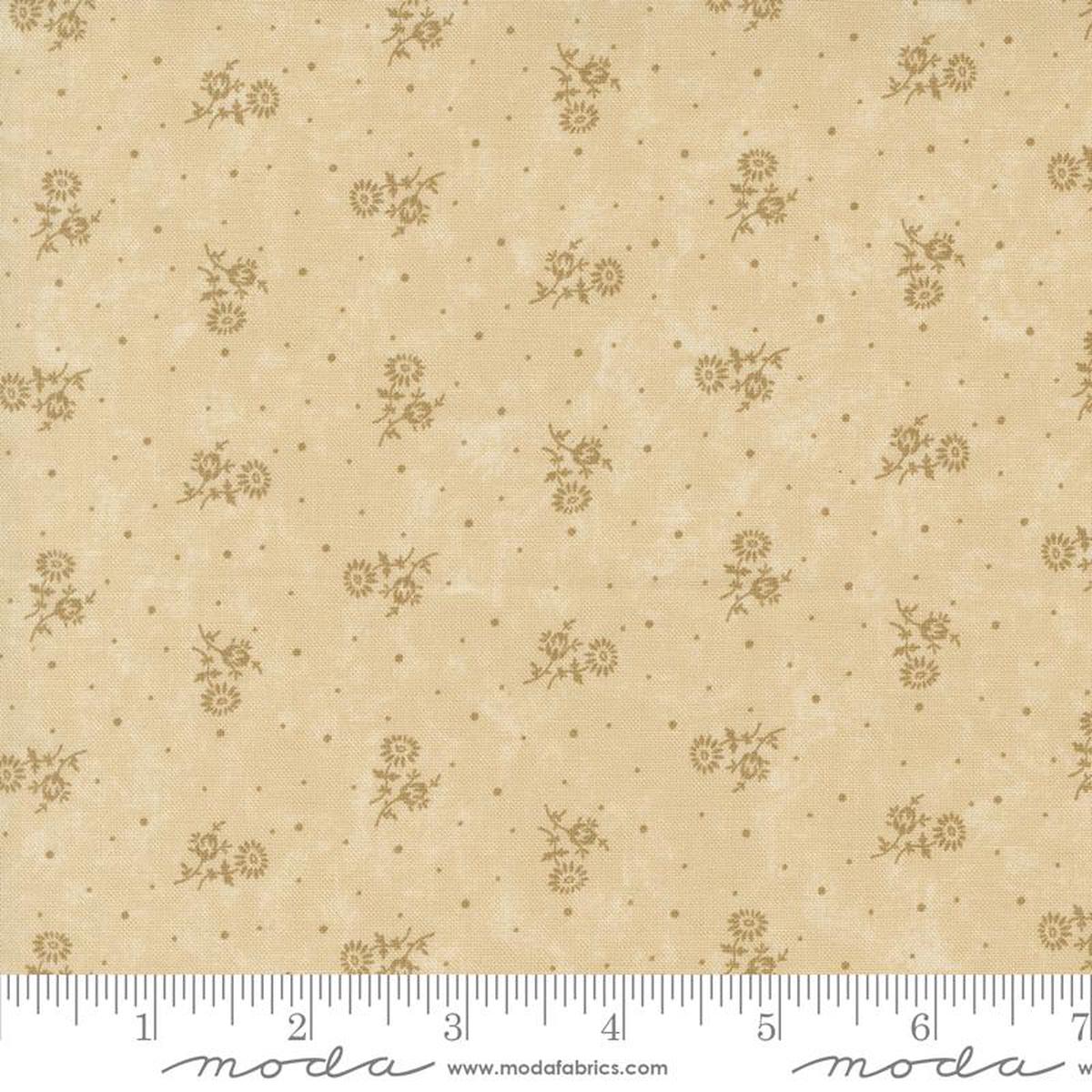 Blackbirds Nest Thistle Ditsy Dots Tan Tonal Beige Kansas Troubles Quilters Moda Cotton Fabric 1