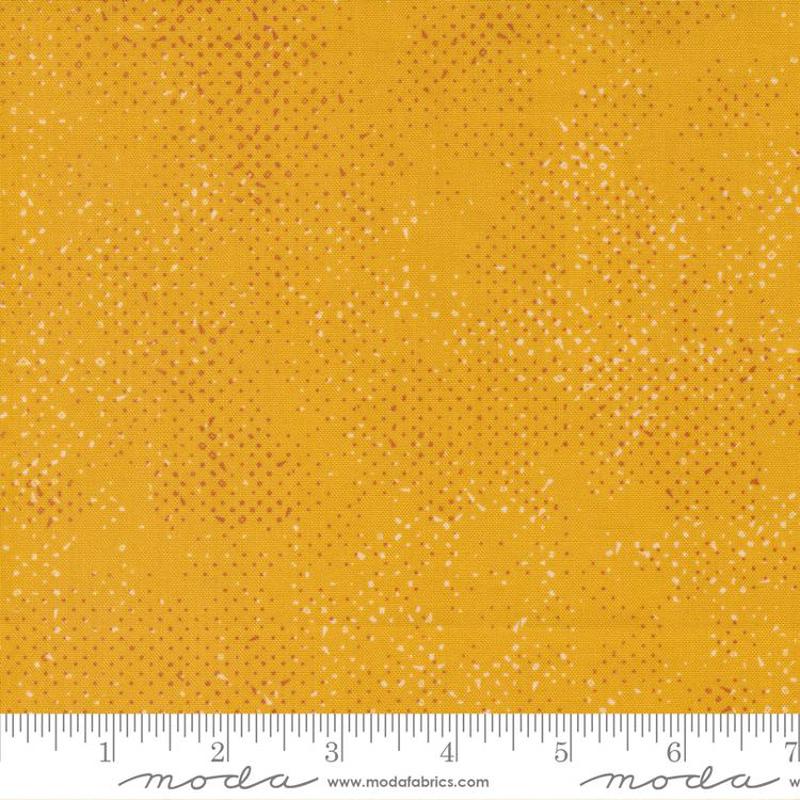 Spotted Sunny Yellow Zen Chic Moda Cotton Fabric MD-1660-178 1/2