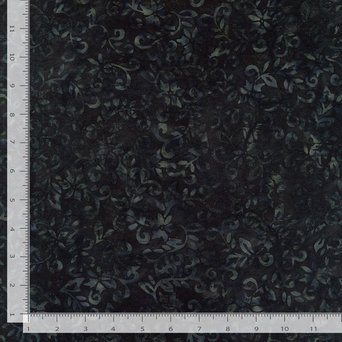 Tonga Amber Curlling Floral Vine Ink Timeless Treasures Cotton Fabric TT-TONGA-B3466-INK
