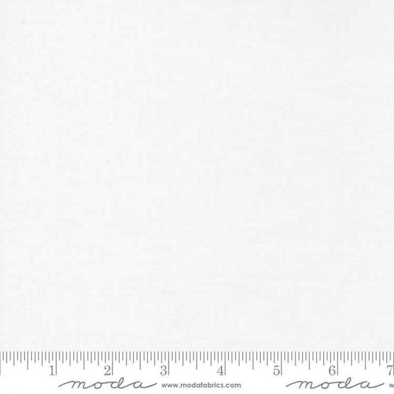 (SOLD PER BOLT) Bella Solids White Bleached Moda Fabrics Cotton Fabric MD-9900-98-FB