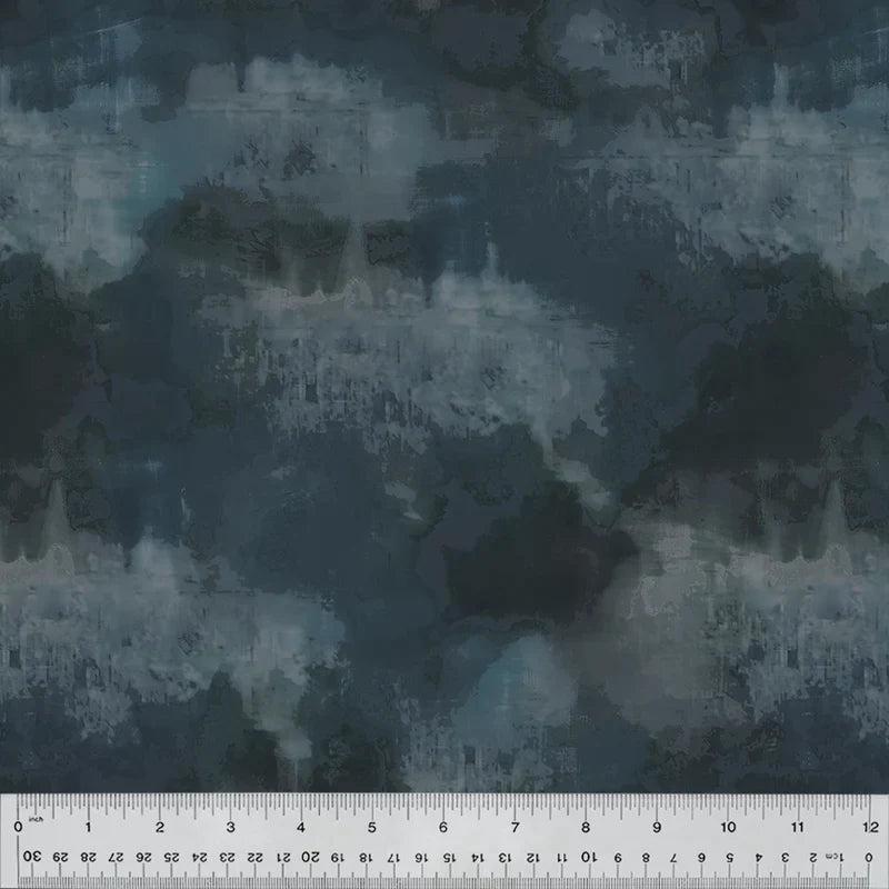 Winter Whisper Drift Midnight Whistler Studios Windham Fabrics Cotton Fabric WF-54683-8 1