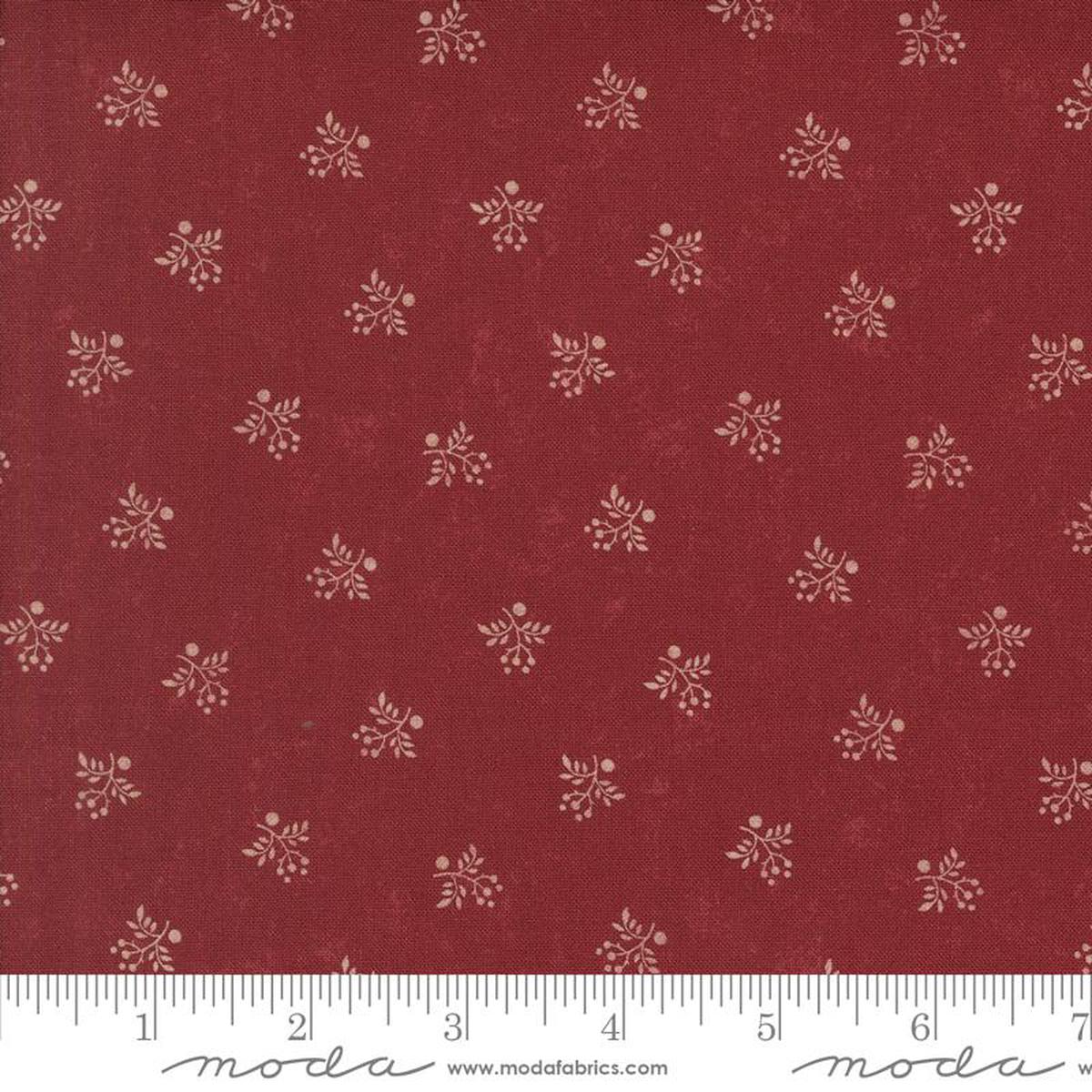 A Vintage Christmas Holly Blenders Red Kansas Troubles Quilters Moda Cotton Fabric MD-9787-13