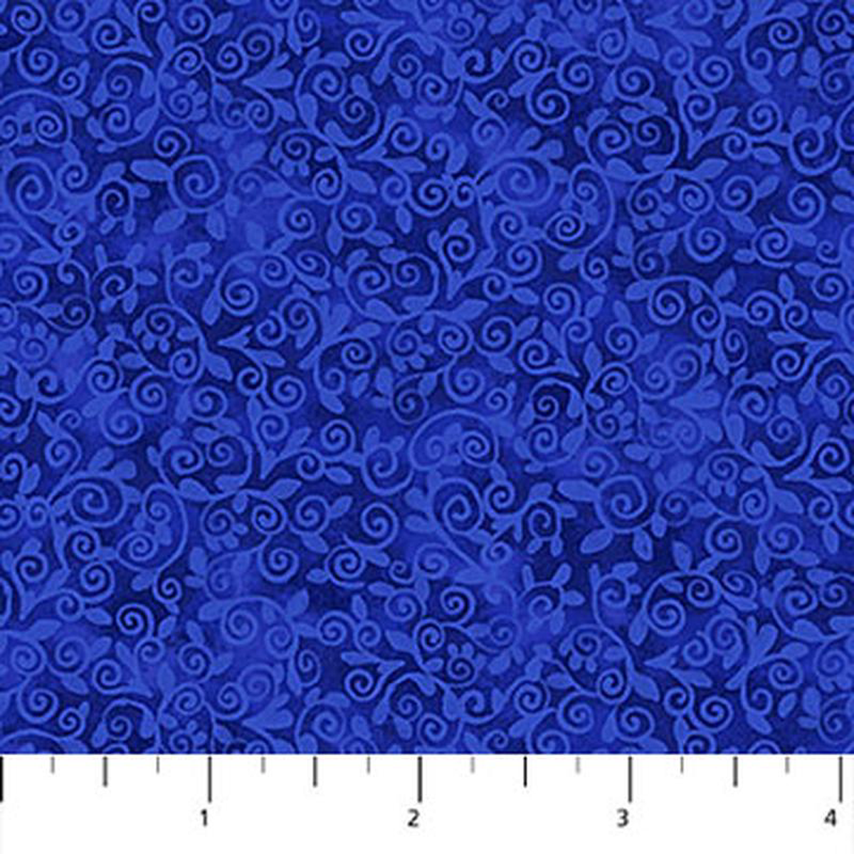 Autumn Gathering Scroll Blue Jennifer Nilsson Northcott Cotton Fabric NC-26941-44