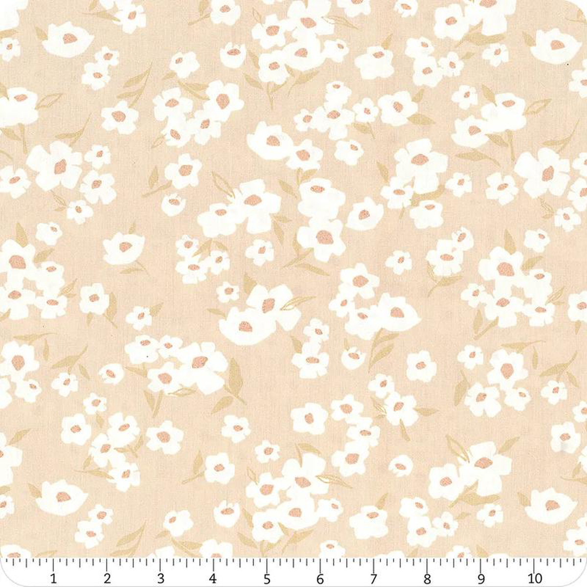 Spring Daisies 1088243 wide back Ecru Beige Art Gallery Fabrics Cotton Fabric AGF-WIDE-10206
