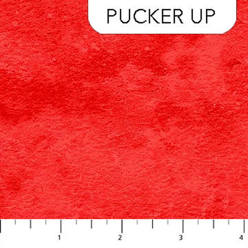 Toscana Texture Pucker Up Red Deborah Edwards Northcott Studio Cotton Fabric NC-9020-232 1/2